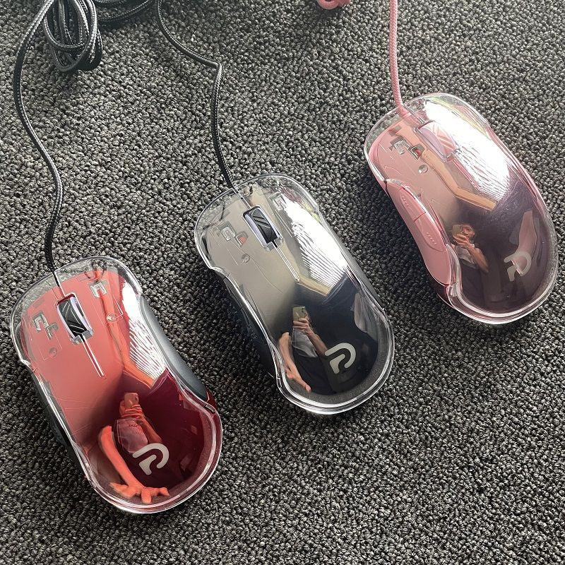 "Vibe" Colorful Transparent Gaming Mouse