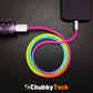 "Rainbow Chubby" Colorful Charge Cable