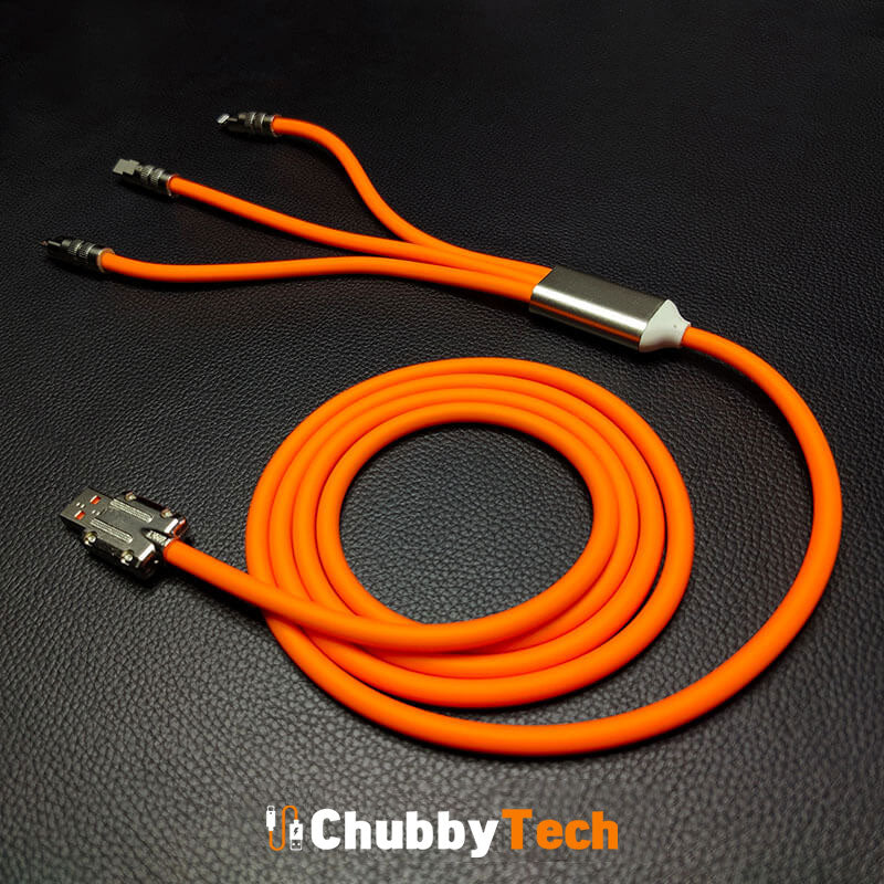 "Chubby Infinity" 3 IN 1 Fast Charge Cable (C+Lightning+Micro)