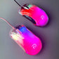 "Vibe" Colorful Transparent Gaming Mouse