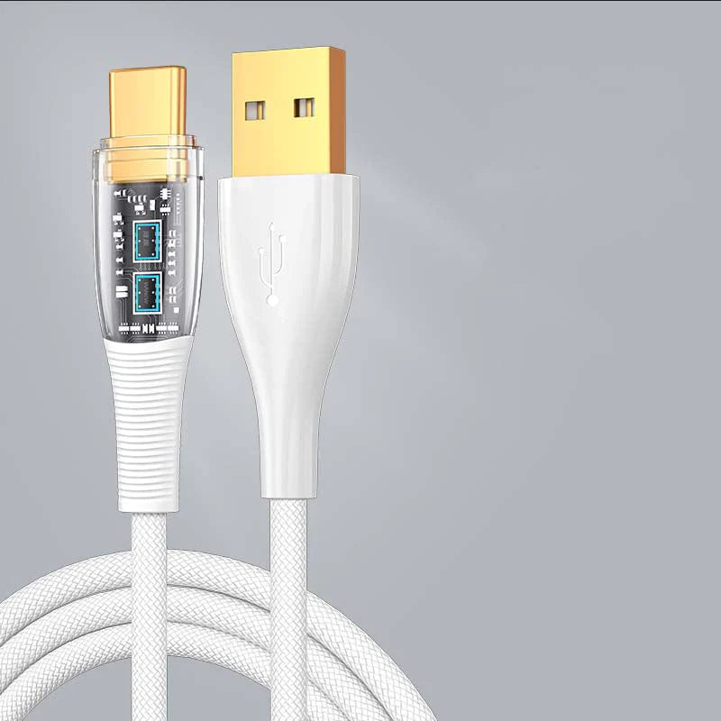 "See Through Me" 100W Transparent Fast Charge Cable