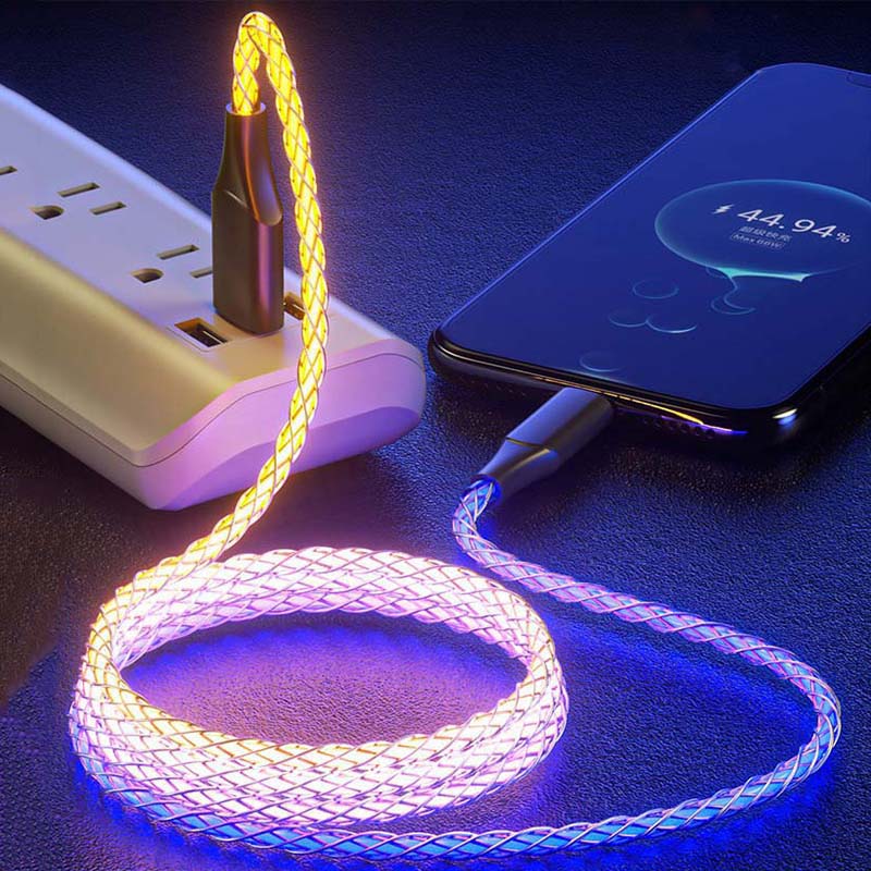 "Vibe" Glowing Charge Cable With Breathable Light