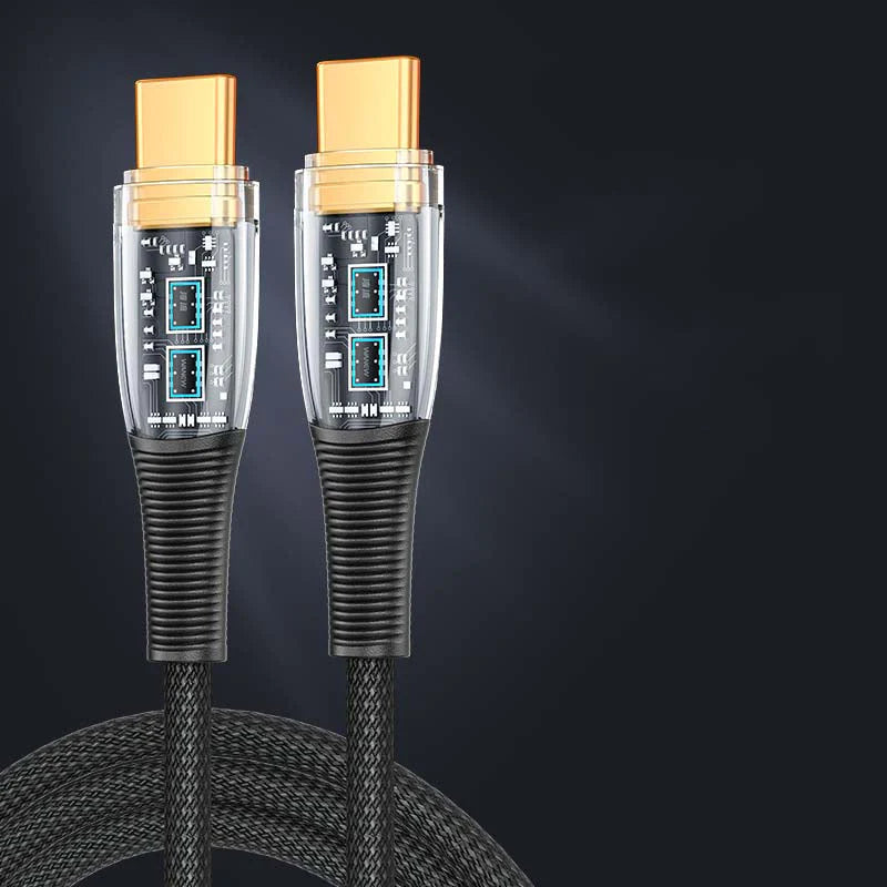 "See Through Me" 100W Transparent Fast Charge Cable