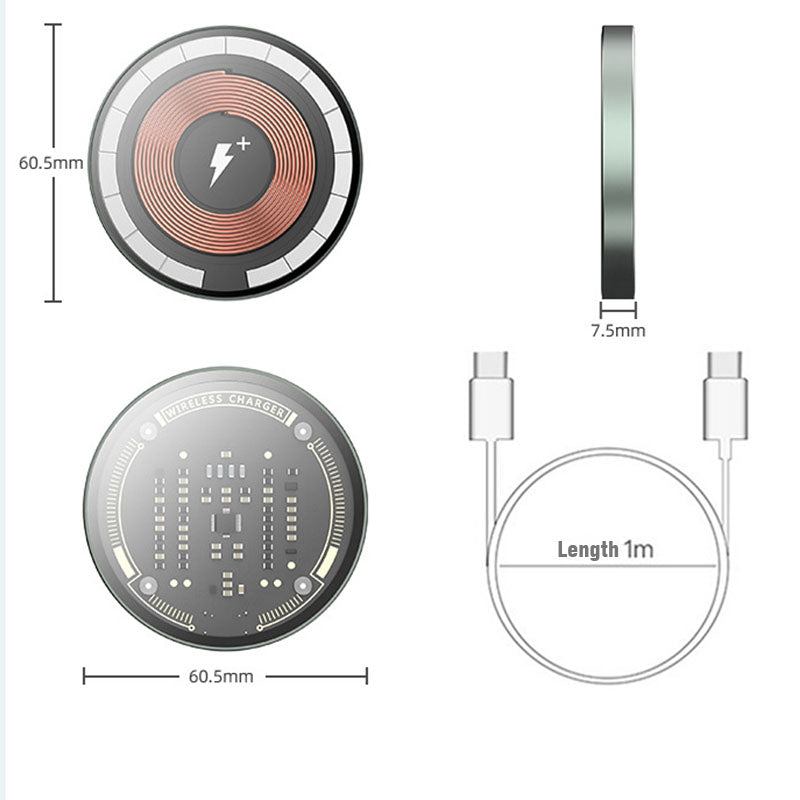 "See Through Me" Wireless Charging Magnetic