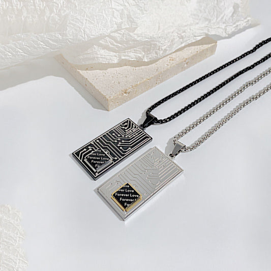 "Cyber Chic" Fashion Circuit Board Pendant