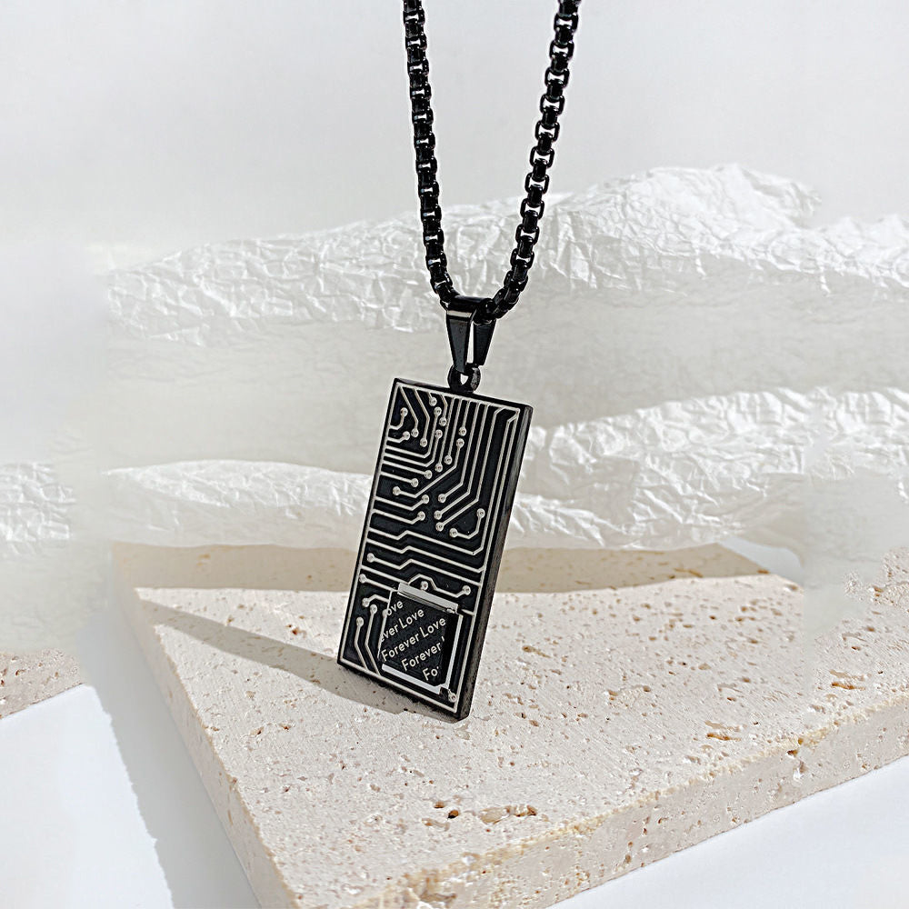 "Cyber Chic" Fashion Circuit Board Pendant