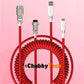 "Chubby" Custom Keyboard Charge Cable With Detachable Metal Aviator