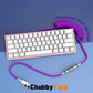 "Chubby" Custom Keyboard Charge Cable With Detachable Metal Aviator