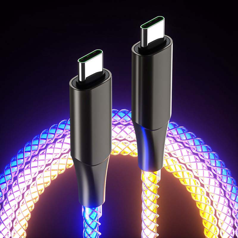 "Vibe" Glowing Charge Cable With Breathable Light