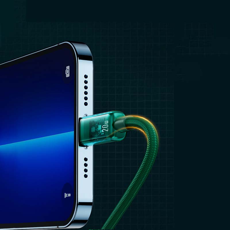 "See Through Me" Fast Charge Cable With Visual Dual Chip
