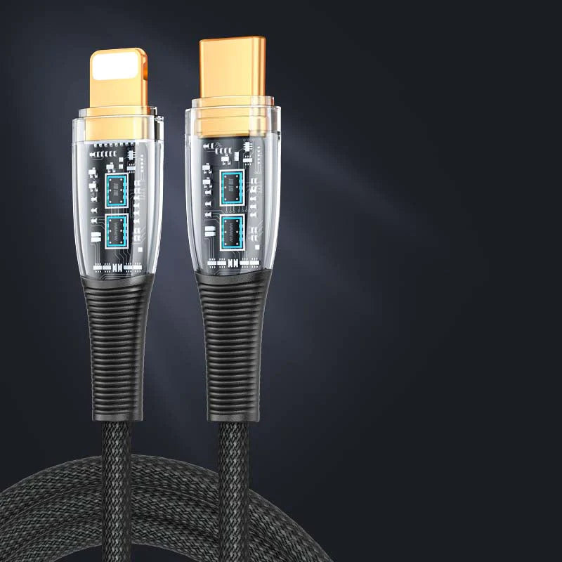 "See Through Me" 100W Transparent Fast Charge Cable