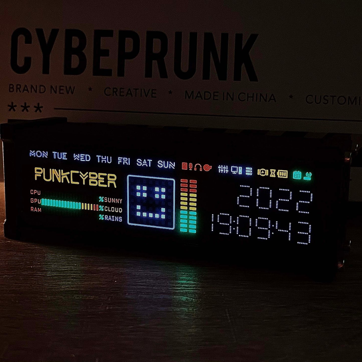 "Cyber" Multifunctional Electronic Clock