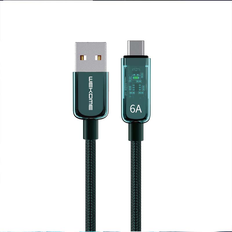 "See Through Me" Fast Charge Cable With Visual Dual Chip