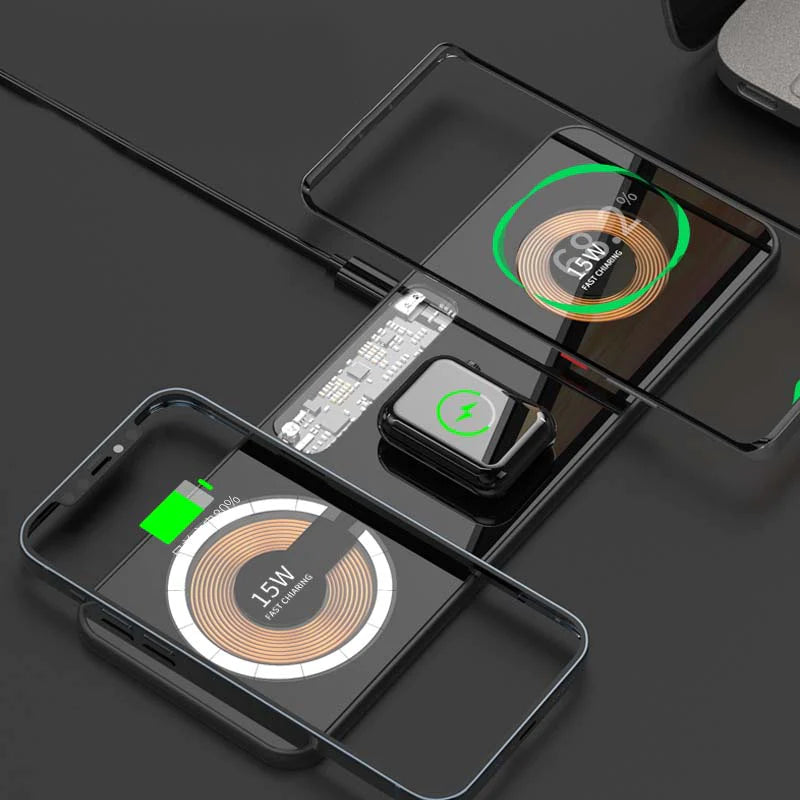 "See Through Me" 3 in 1 Magnetic Wireless Charger