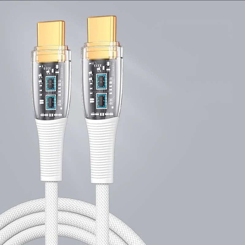 "See Through Me" 100W Transparent Fast Charge Cable