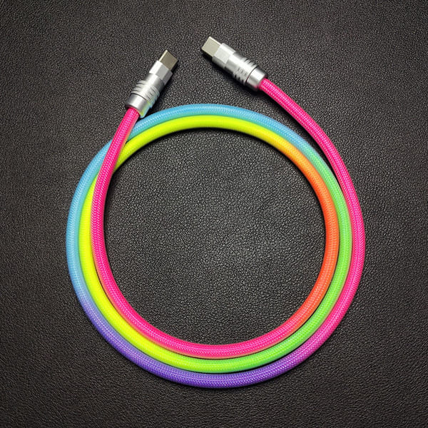 "Rainbow Chubby" Colorful Charge Cable