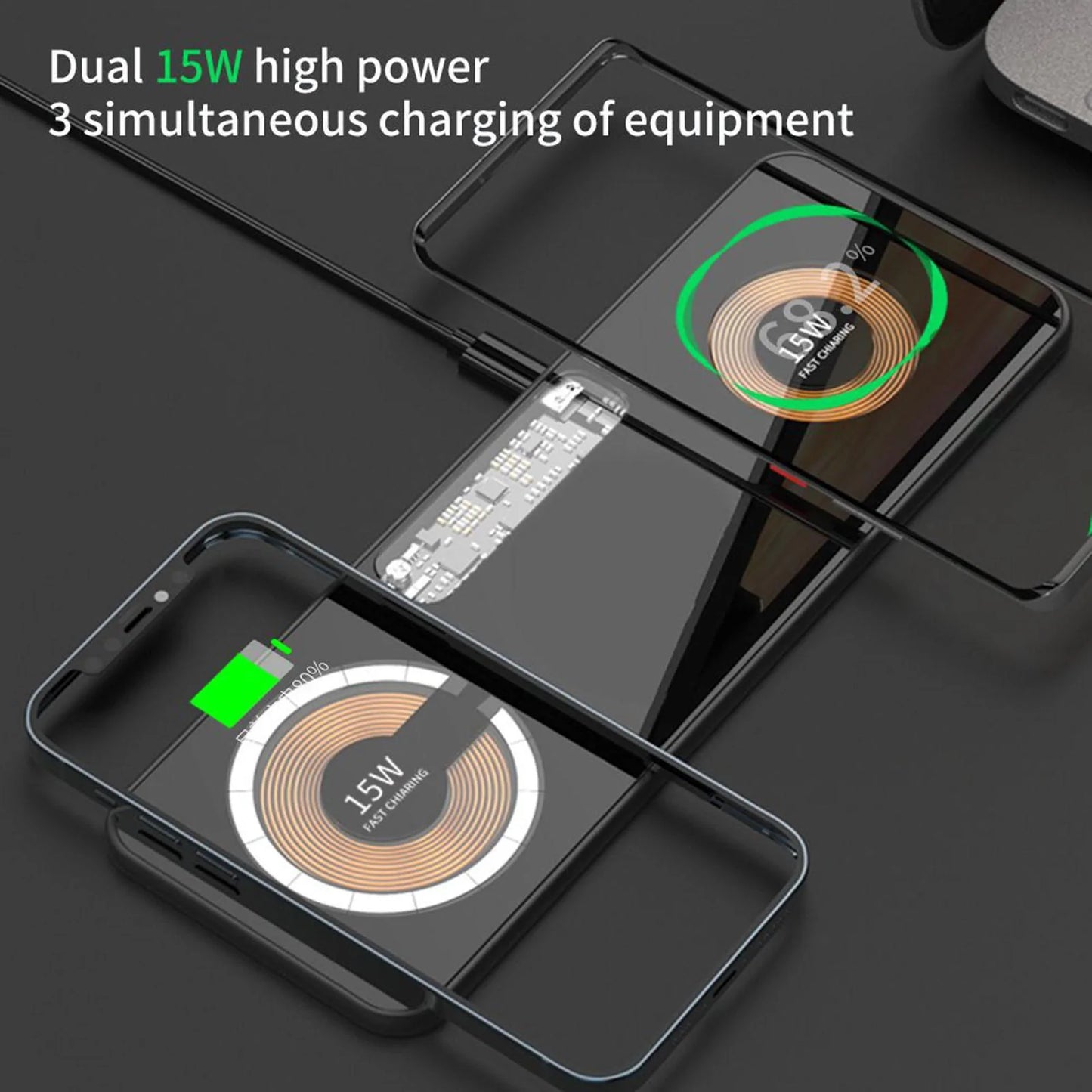 "See Through Me" 3 in 1 Magnetic Wireless Charger