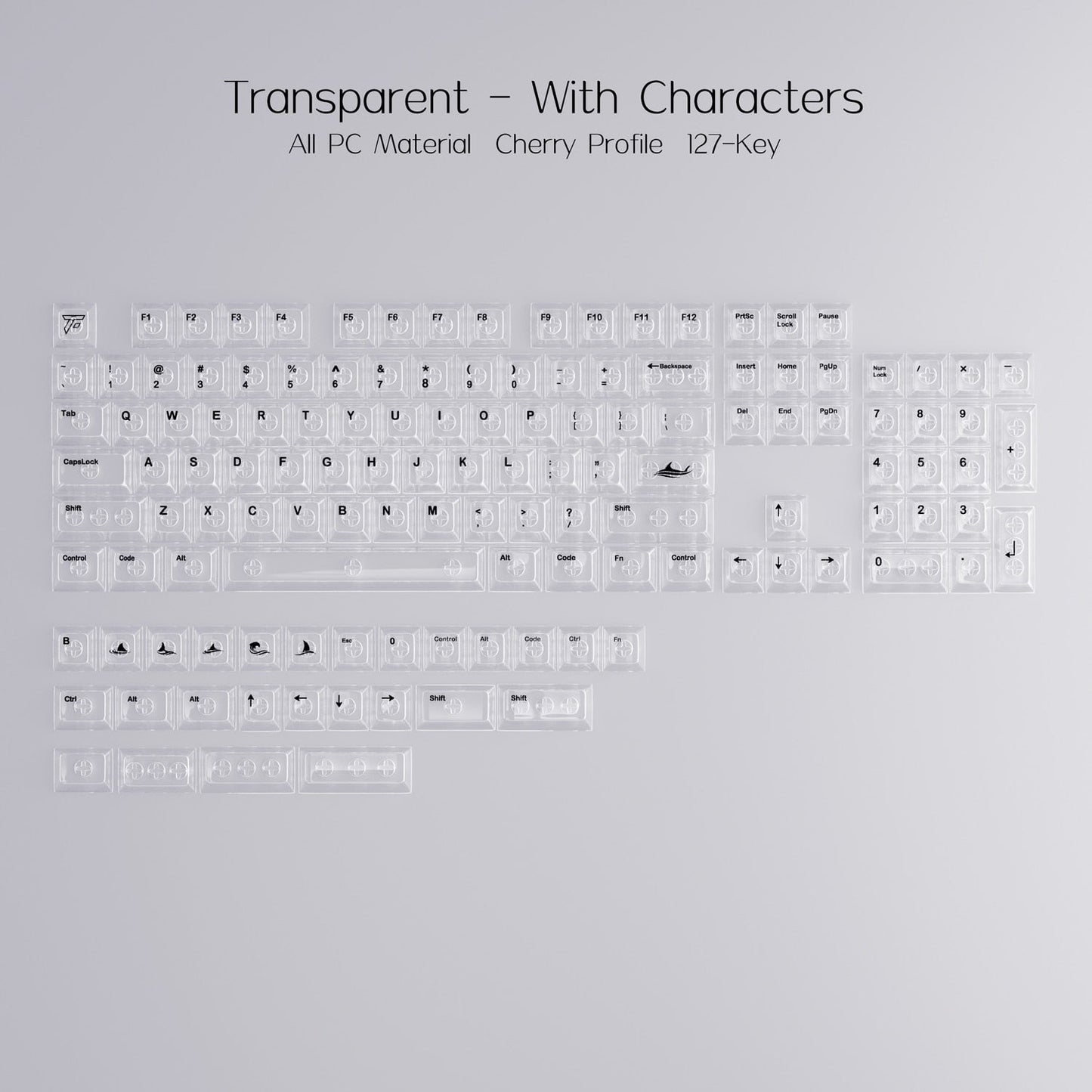 "See Through Me" Transparent Keycaps Set