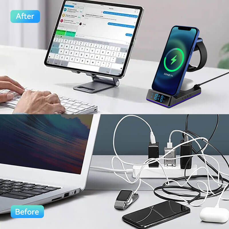 "Vibe" 5-in-1 Folding Wireless Charging Stand