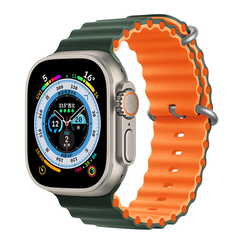 "Chubby" Bicolor Silicone Iwatch Strap