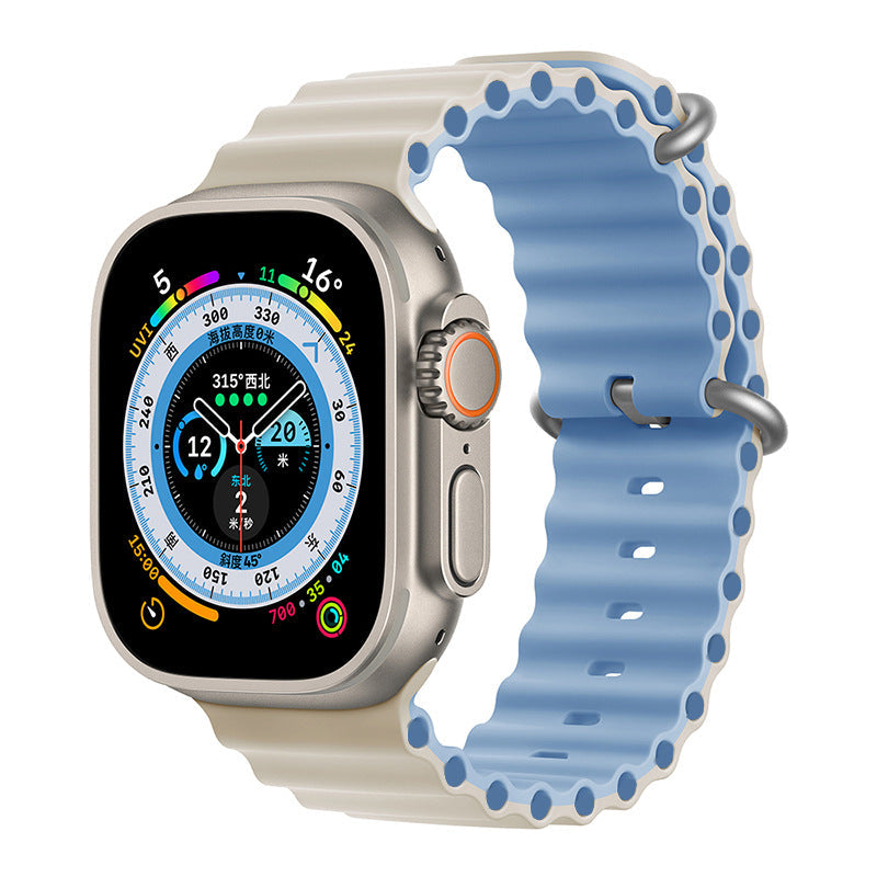 "Chubby" Bicolor Silicone Iwatch Strap