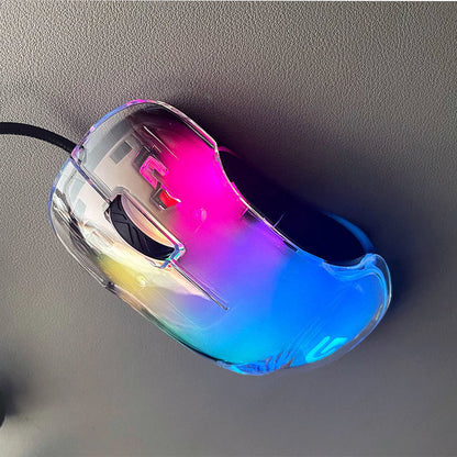 "Vibe" Colorful Transparent Gaming Mouse