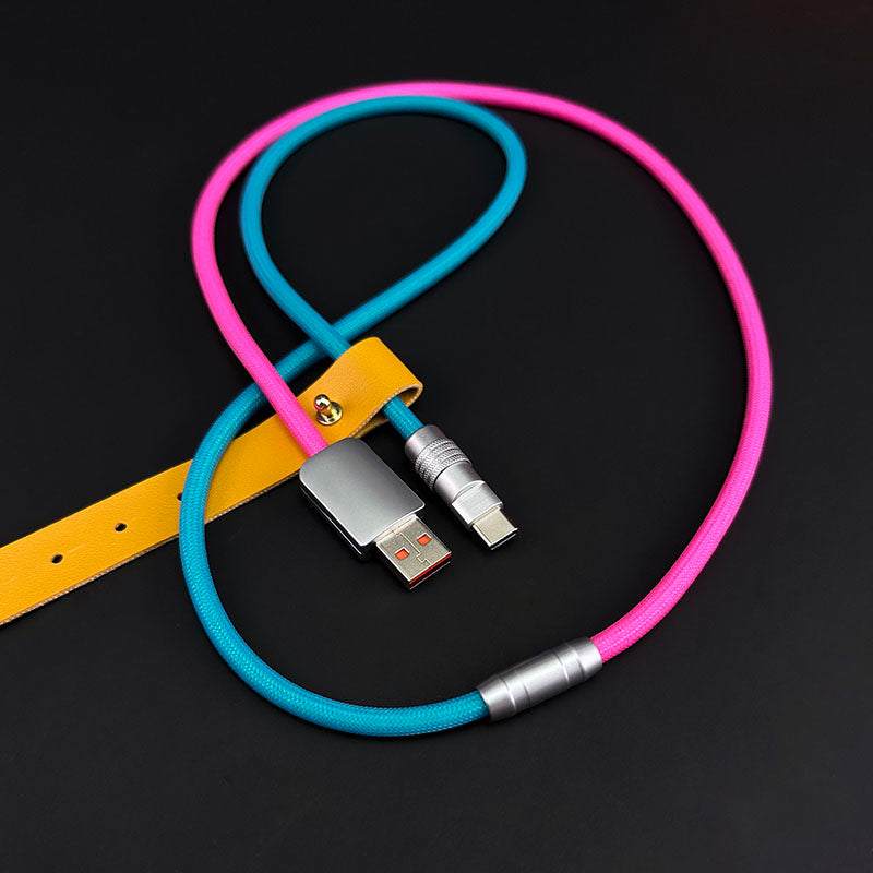 "Color-blocking Chubby" Charge Cable