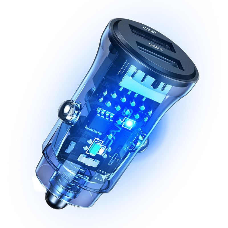 "See Through Me" Transparent Design Car Charger