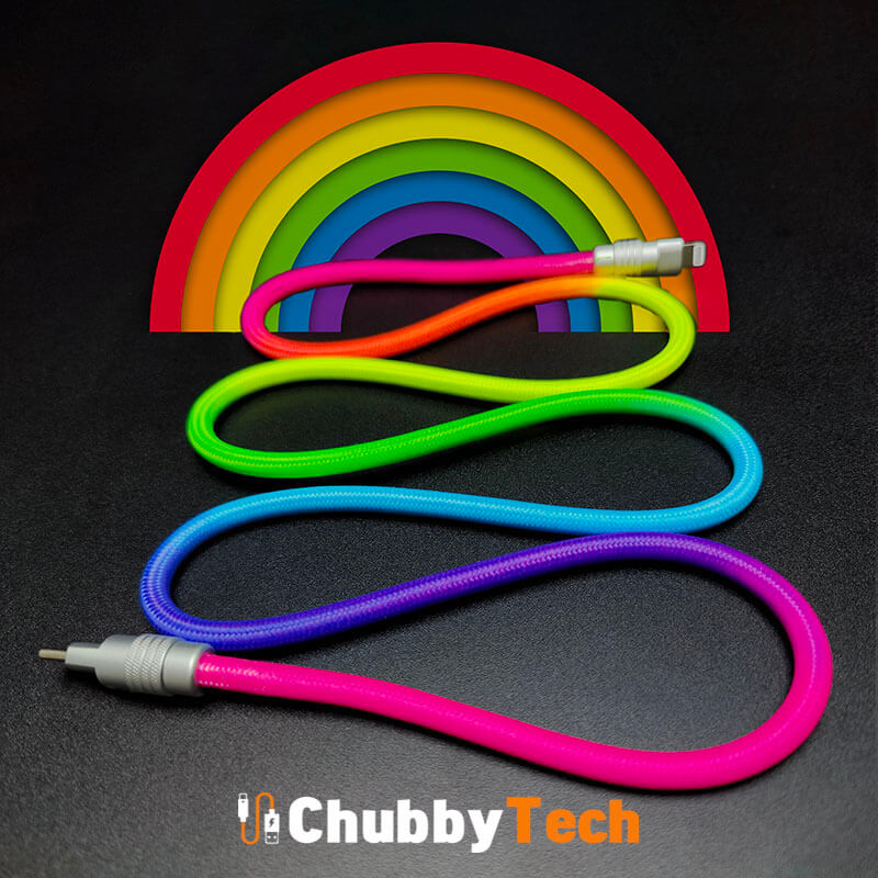 "Chubby Rainbow" Colorful Chubby Cable