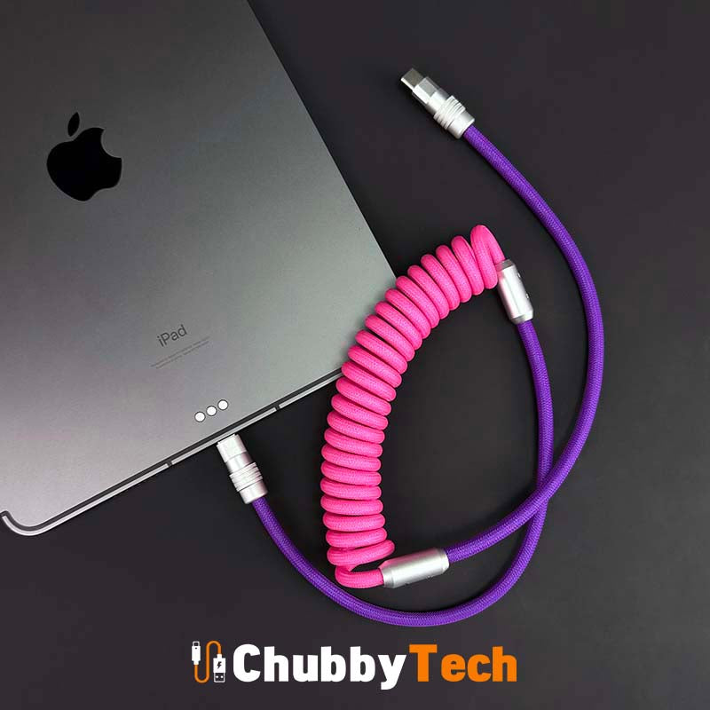 "Colorblock Chubby" Spring Charge Cable