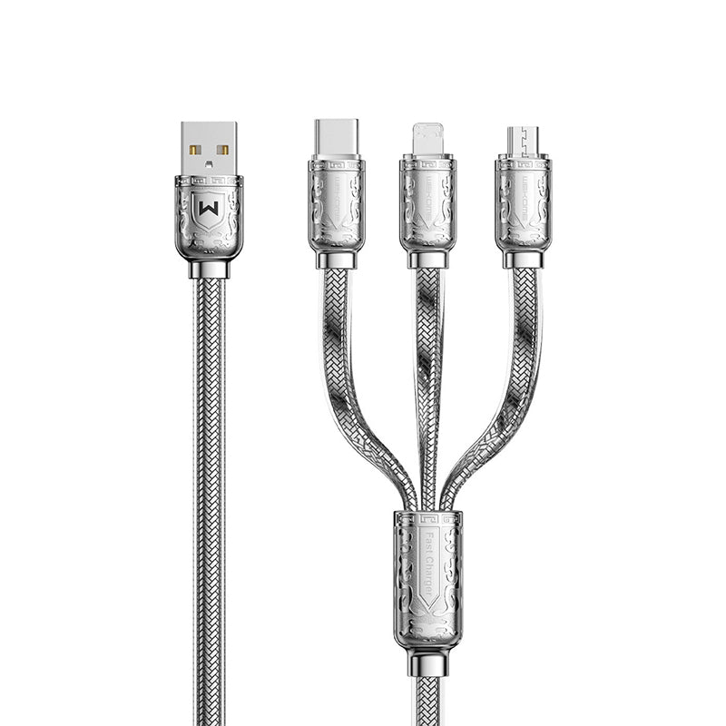 "WEKOME X Chubby" 3 in 1 Fast Charge Cable